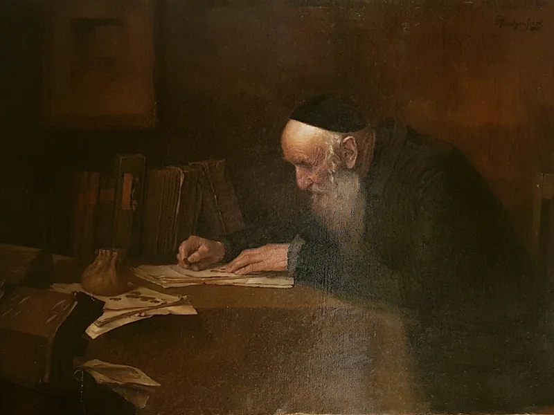 1867-Alois Heinrich Priechenfried - Un rabbino che fa il suo bilancio quotidiano